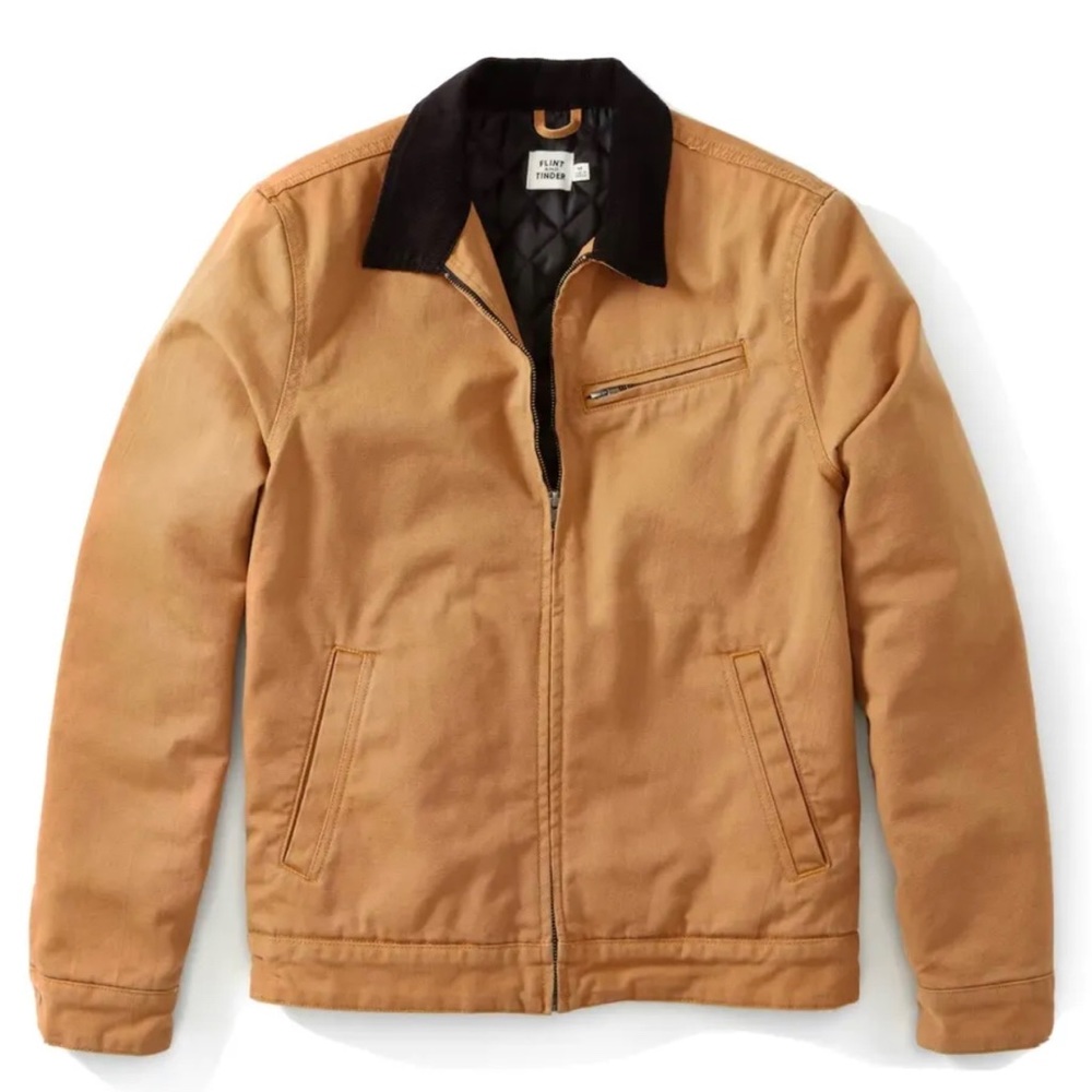 Mens Flint and Tinder Washed Mill Jacket Medium made in the USA